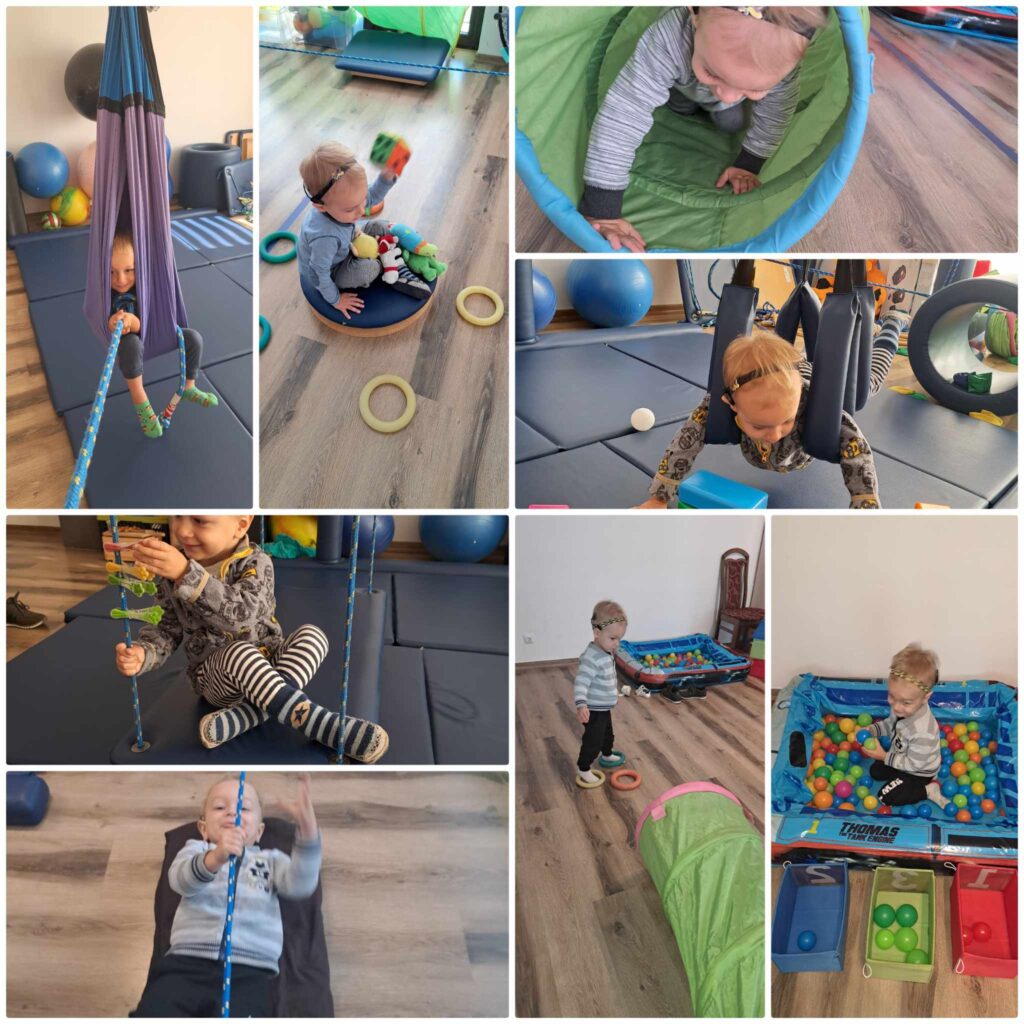 Terapia dziecka w sali integracji sensorycznej LOGO SENSUM w Busku-Zdroju