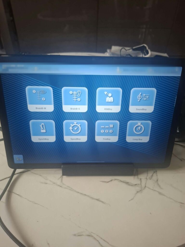 Panel Brain-Audiometr z ćwiczeniami Metody Warnkego